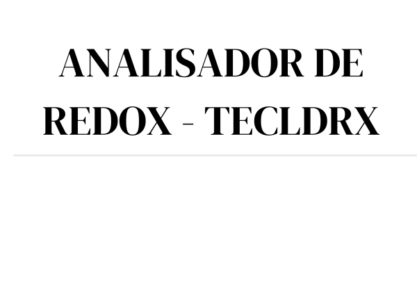 ANALISADOR DE REDOX - TECLDRX